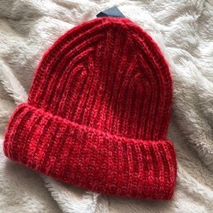 Ruby red beanie